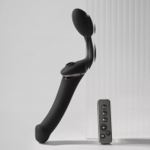 Черный безремневой вибрострапон Strap-On-Me Multi Orgasm Size XL - Strap-on-me купить в Уфе с доставкой в Orgasmix.ru Черный безремневой вибрострапон Strap-On-Me Multi Orgasm Size XL - Strap-on-me - купить с доставкой в Уфе