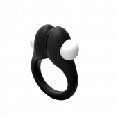 Черное эрекционное кольцо Zippy Vibrating Ring With Bullet - Adrien Lastic - в Уфе купить с доставкой