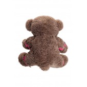 Бондажный набор: бурый мишка с розовыми оковами и наручниками - Pecado - купить с доставкой в Уфе