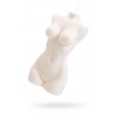 Белая интерьерная свеча в форме женского торса - 850 гр. - Pecado - купить с доставкой в Уфе