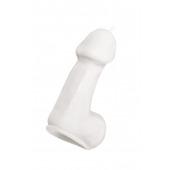 Белая свеча в форме пениса - 47 гр. - Pecado - купить с доставкой в Уфе