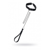 Кожаный ошейник-чокер с поводком - Pecado - купить с доставкой в Уфе