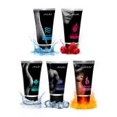 Набор из 5 лубрикантов JUJU (увлажняющий, Hot+, Long, Anal, малина) - JuJu - купить с доставкой в Уфе Набор из 5 лубрикантов JUJU (увлажняющий, Hot+, Long, Anal, малина) - JuJu - купить с доставкой в Уфе