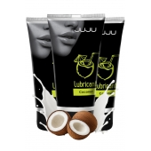 Набор из 3 съедобных лубрикантов JUJU со вкусом кокоса - JuJu - купить с доставкой в Уфе Набор из 3 съедобных лубрикантов JUJU со вкусом кокоса - JuJu - купить с доставкой в Уфе