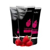 Набор из 3 съедобных лубрикантов JUJU со вкусом малины - JuJu - купить с доставкой в Уфе