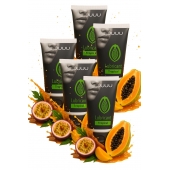 Набор из 5 съедобных лубрикантов JUJU со вкусом тропических фруктов - JuJu - купить с доставкой в Уфе Набор из 5 съедобных лубрикантов JUJU со вкусом тропических фруктов - JuJu - купить с доставкой в Уфе