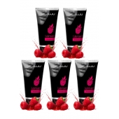 Набор из 5 съедобных лубрикантов JUJU со вкусом малины - JuJu - купить с доставкой в Уфе Набор из 5 съедобных лубрикантов JUJU со вкусом малины - JuJu - купить с доставкой в Уфе