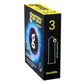 Супертонкие презервативы Ganzo Invisible - 3 шт. - Ganzo - купить с доставкой в Уфе