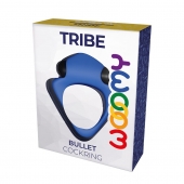 Синее эрекционное кольцо Wooomy Tribeс с вибрацией - Adrien Lastic - в Уфе купить с доставкой