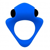 Синее эрекционное кольцо Wooomy Tribeс с вибрацией - Adrien Lastic - в Уфе купить с доставкой