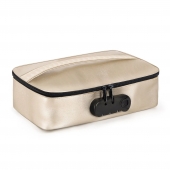 Золотистая сумочка для хранения игрушек Discreet Box - Dorcel - купить с доставкой в Уфе