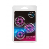 Набор из 3 лиловых эрекционных колец различной формы - Erowoman-Eroman - в Уфе купить с доставкой