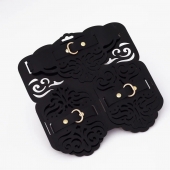 Фигурный набор для БДСМ-игр с узорами и золотистой фурнитурой - Crazy Handmade - купить с доставкой в Уфе