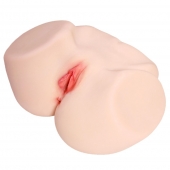 Мастурбатор-полуторс с двойным слоем материала и вибрацией Jenny Onahole Real Vagina - KOKOS - в Уфе купить с доставкой