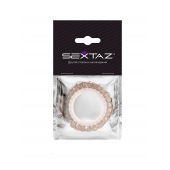 Эрекционное кольцо с бежевыми «ресничками» - Sextaz - в Уфе купить с доставкой