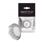 Эластичное эрекционное кольцо с длинными черными «ресничками» - Sextaz - в Уфе купить с доставкой