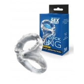 Прозрачное двойное эрекционное кольцо - Sex Expert - в Уфе купить с доставкой
