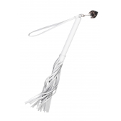 Белая кожаная плеть - 50 см. - Pecado - купить с доставкой в Уфе