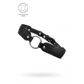 Черный кожаный чокер-ошейник со скруглёнными углами - Pecado - купить с доставкой в Уфе