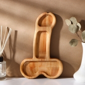 Деревянное блюдо для подачи в форме члена (25 х 16,5 х 1,7 см) - Сима-Ленд - купить с доставкой в Уфе