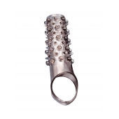 Дымчатая насадка на пенис с шипами и выпуклостями - 12 см. - Sex Expert - в Уфе купить с доставкой