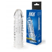 Прозрачная закрытая насадка на пенис - 17 см. - Sex Expert - в Уфе купить с доставкой