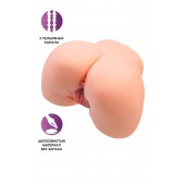 Телесный мастурбатор в форме попки с 2 любовными входами - No Name - в Уфе купить с доставкой