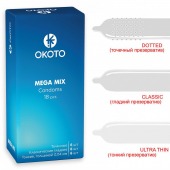 Презервативы OKOTO Mega Mix - 18 шт. - Sitabella - купить с доставкой в Уфе