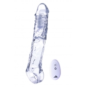 Прозрачная насадка-удлинитель Length Enhancer With Bullet с подхватом - 22,3 см. - NMC - в Уфе купить с доставкой