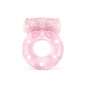 Розовое эрекционное виброкольцо с бабочкой - 1137 - в Уфе купить с доставкой