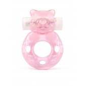 Розовое эрекционное виброкольцо в форме мишки - 1137 - в Уфе купить с доставкой