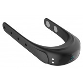 Черное эрекционное виброкольцо на ремешках - Boys of Toys - в Уфе купить с доставкой