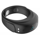 Черное эрекционное виброкольцо на ремешках - Boys of Toys - в Уфе купить с доставкой