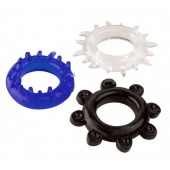 Набор из 3 эрекционных колец разного цвета и рельефа - Boys of Toys - в Уфе купить с доставкой