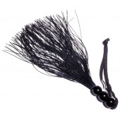 Черная силиконовая плетка - 25,4 см. - Boys of Toys - купить с доставкой в Уфе