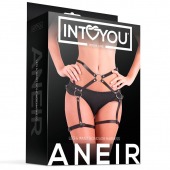 Черные стрепы на бёдра Aneir - Intoyou - купить с доставкой в Уфе
