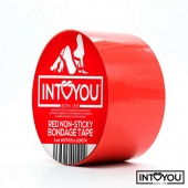 Красный скотч для фиксации Non-Sticky Bondage Tape - 15 м. - Intoyou - купить с доставкой в Уфе