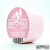 Розовый скотч для фиксации Non-Sticky Bondage Tape - 15 м. - Intoyou - купить с доставкой в Уфе