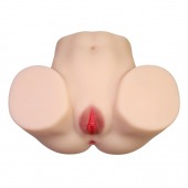 Телесный мастурбатор с 2 любовными отверстиями Olivia - Baile - в Уфе купить с доставкой