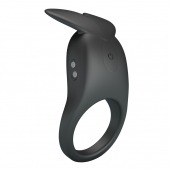 Черное перезаряжаемое виброкольцо Carlton - Baile - в Уфе купить с доставкой