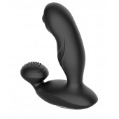Черный вибромассажер простаты с вращающимся шариком - Secwell - в Уфе купить с доставкой