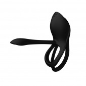 Черное эрекционное виброкольцо Bayek с пультом ДУ - Zalo - в Уфе купить с доставкой