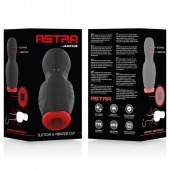 Черно-красный мастурбатор с вибрацией и всасыванием - JAMYJOB - в Уфе купить с доставкой