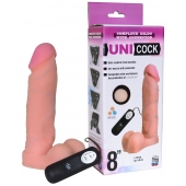 Фаллическая насадка Харнесс UNICOCK 8  с вибрацией - 20 см. - LOVETOY (А-Полимер) - купить с доставкой в Уфе