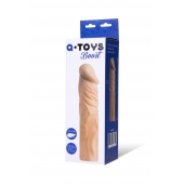 Насадка с ярко выраженной головкой и рельефным стволом - 19 см. - A-toys - в Уфе купить с доставкой