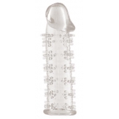 Гелевая прозрачная насадка с шипами - 12 см. - Toyfa Basic - в Уфе купить с доставкой