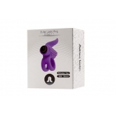 Эрекционное кольцо с подхватом мошонки и стимуляцией клитора Bullet Lastic Ring - Adrien Lastic - в Уфе купить с доставкой