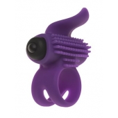 Эрекционное кольцо с подхватом мошонки и стимуляцией клитора Bullet Lastic Ring - Adrien Lastic - в Уфе купить с доставкой