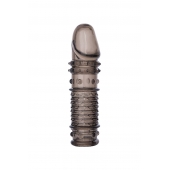 Дымчатая закрытая насадка ToyFa XLover с чешуйками и пупырышками - 13,5 см. - ToyFa - в Уфе купить с доставкой