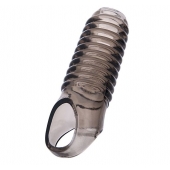 Дымчатая насадка с рёбрышками и подхватом мошонки ToyFa XLover - 12,5 см. - ToyFa - в Уфе купить с доставкой